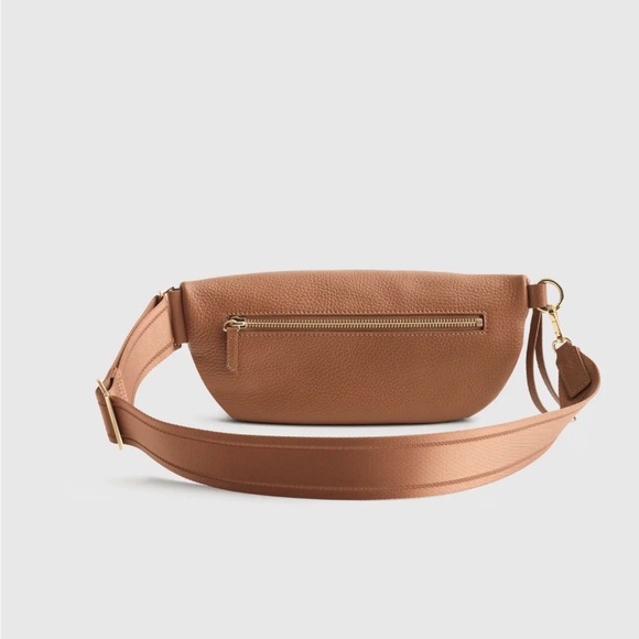 Quince Italian Pebbled Leather Sling Bag - Picture 3 of 13